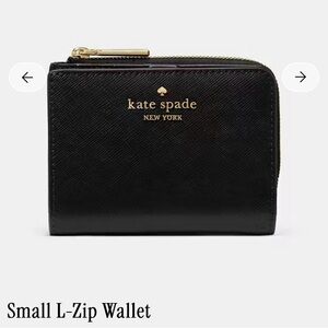 Kate Spade Burgundy LZip Small Wallet